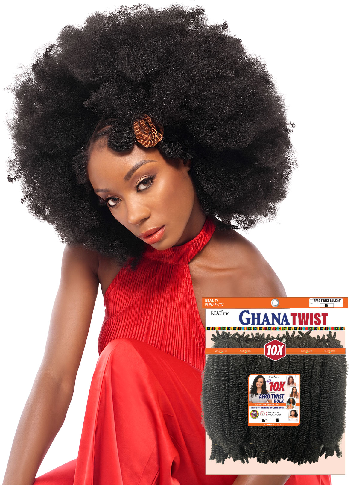 REALISTIC 10X GHANA AFRO TWIST BULK