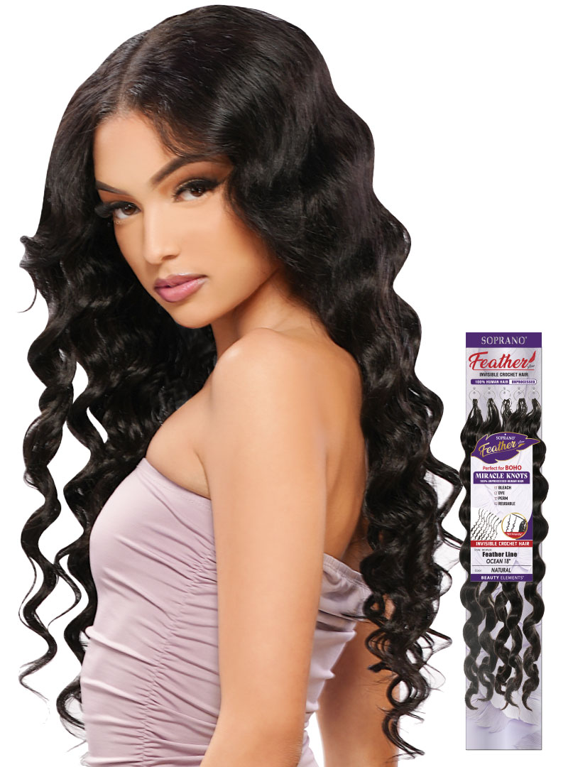 **SOPRANO VIRGIN REMI Feather Line OCEAN (60 strands)