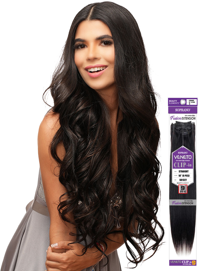 SOPRANO HH VENETO "CLIP" STRAIGHT (9PCS)