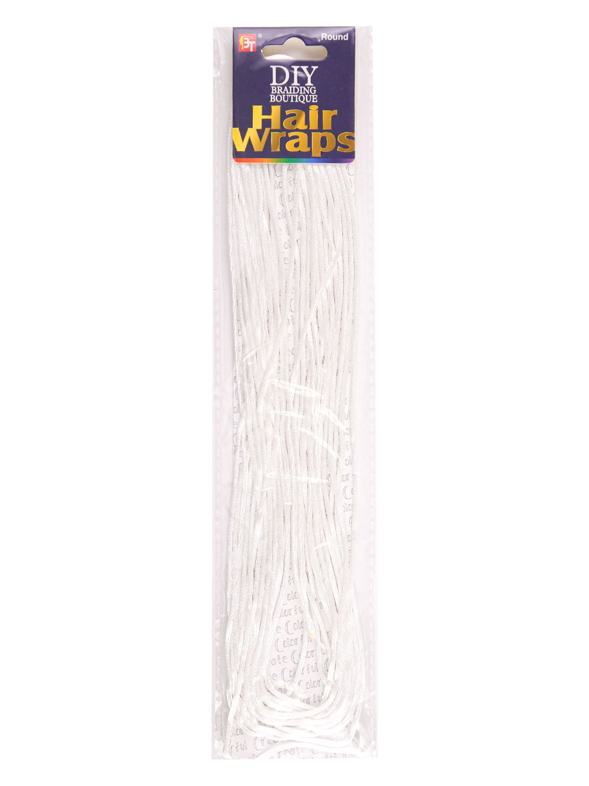BT #8962 DIY BRAIDING HAIR WRAP (ROUND, WHITE) - DZ