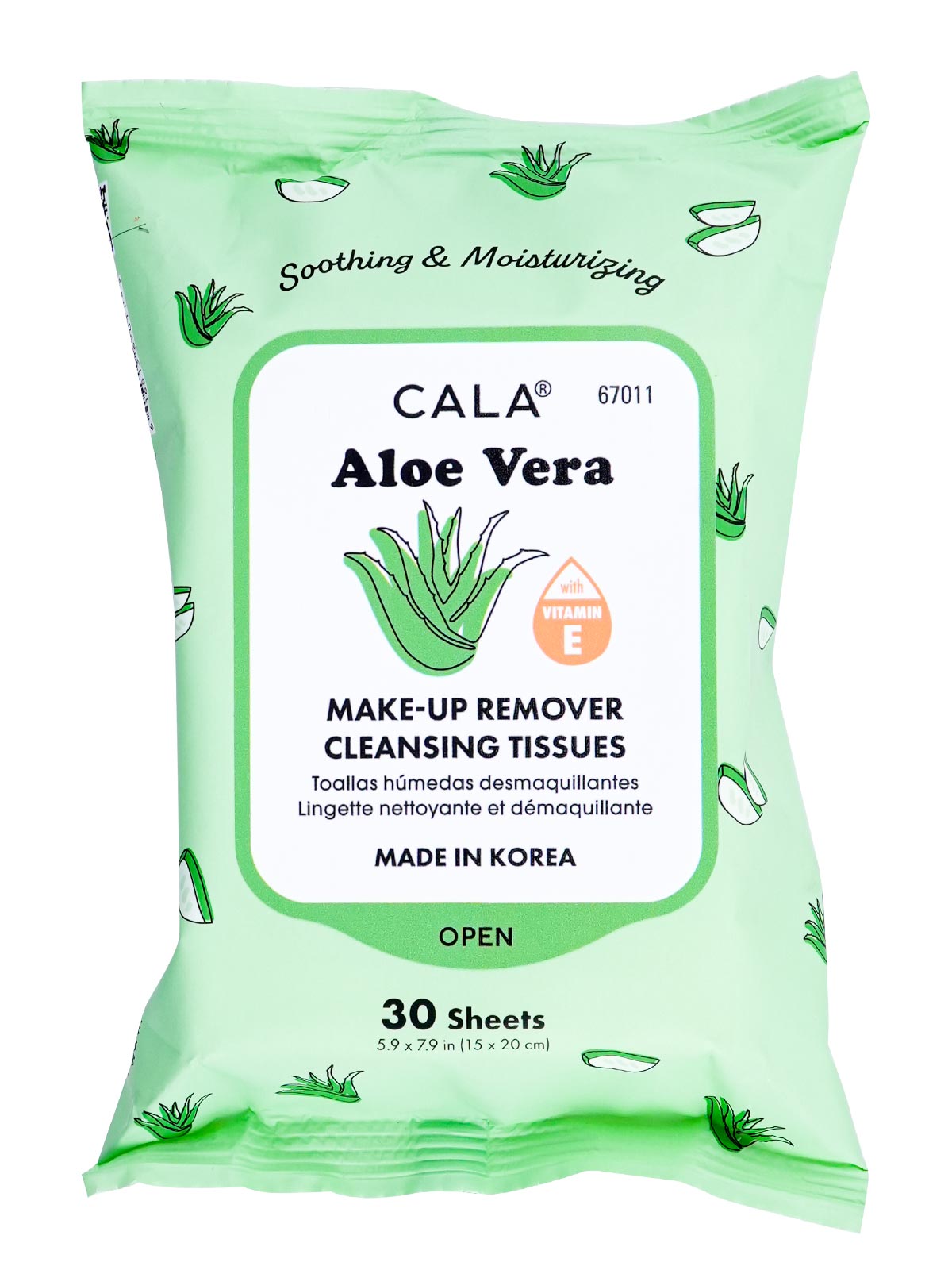 CALA #67011 ALOE VERA CLEANSING TISSUE 30 SHEET - DZ