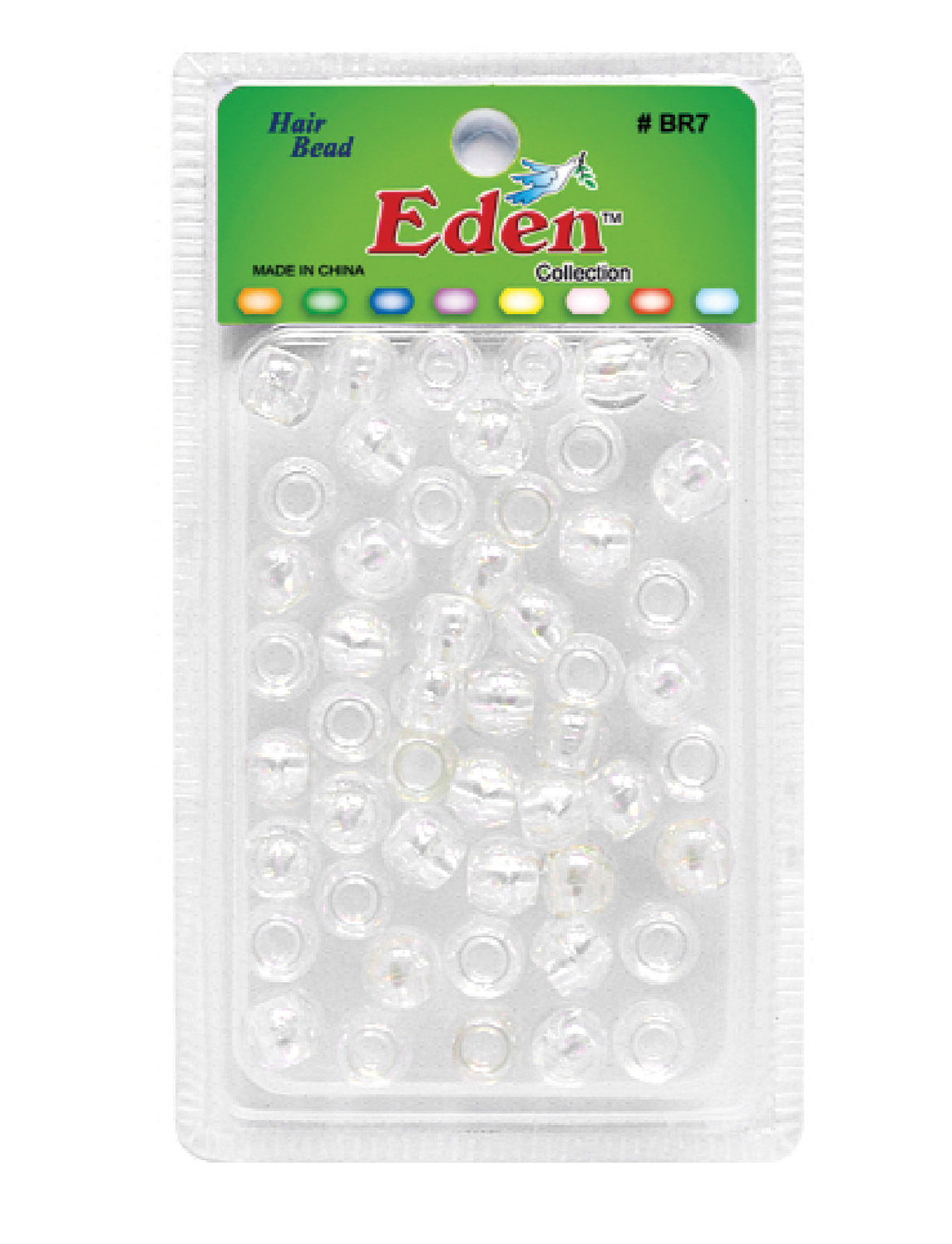BR7 BIG ROUND BEAD (FASHION) DZ - CLEAR