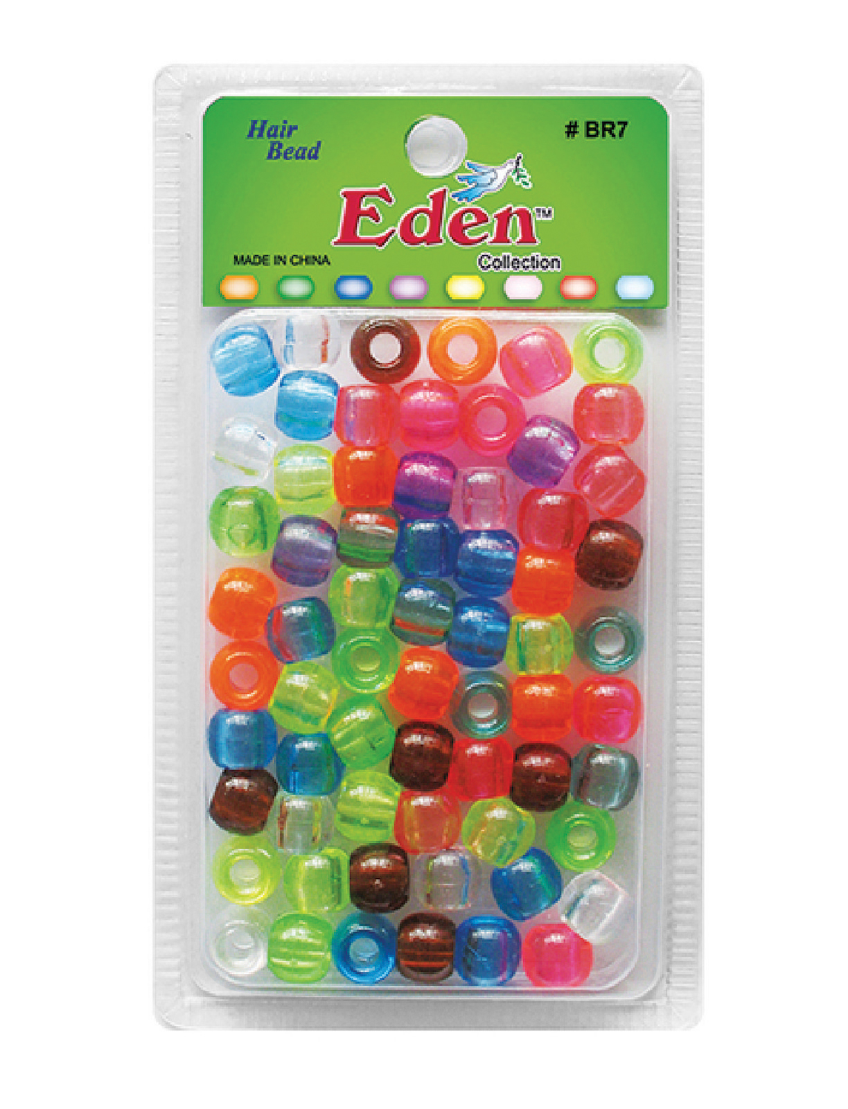 BR7 BIG ROUND BEAD (FASHION) DZ - CLEAR MIX