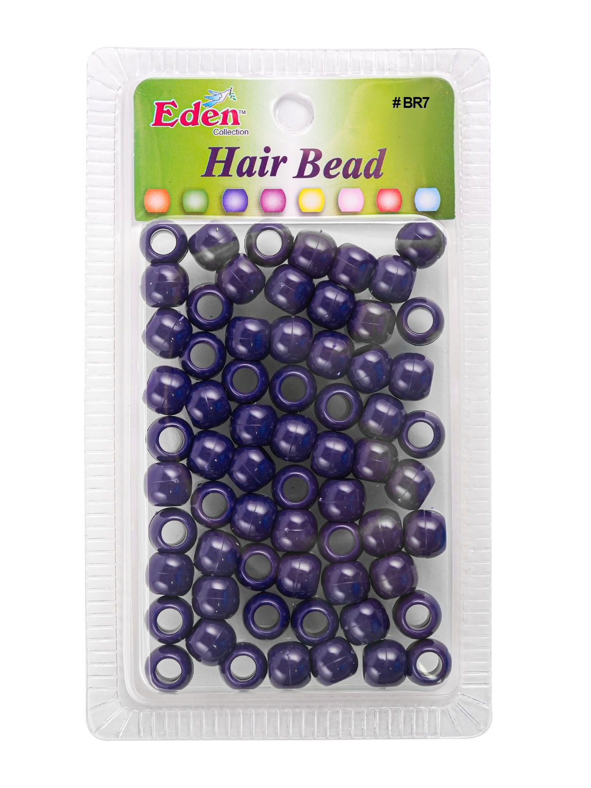 BR7 BIG ROUND BEAD (FASHION) DZ - PURPLE