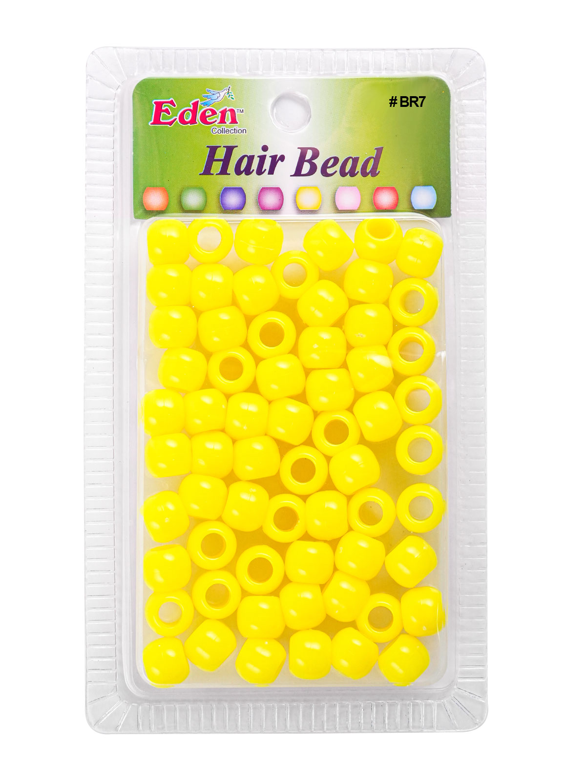 BR7 BIG ROUND BEAD (FASHION) DZ - YELLOW