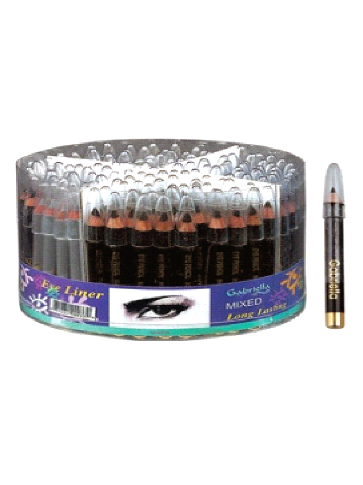 GABRIELLA #GCI03 D.BROWN 3" EYELINER PENCIL (144PC) - JAR View full details