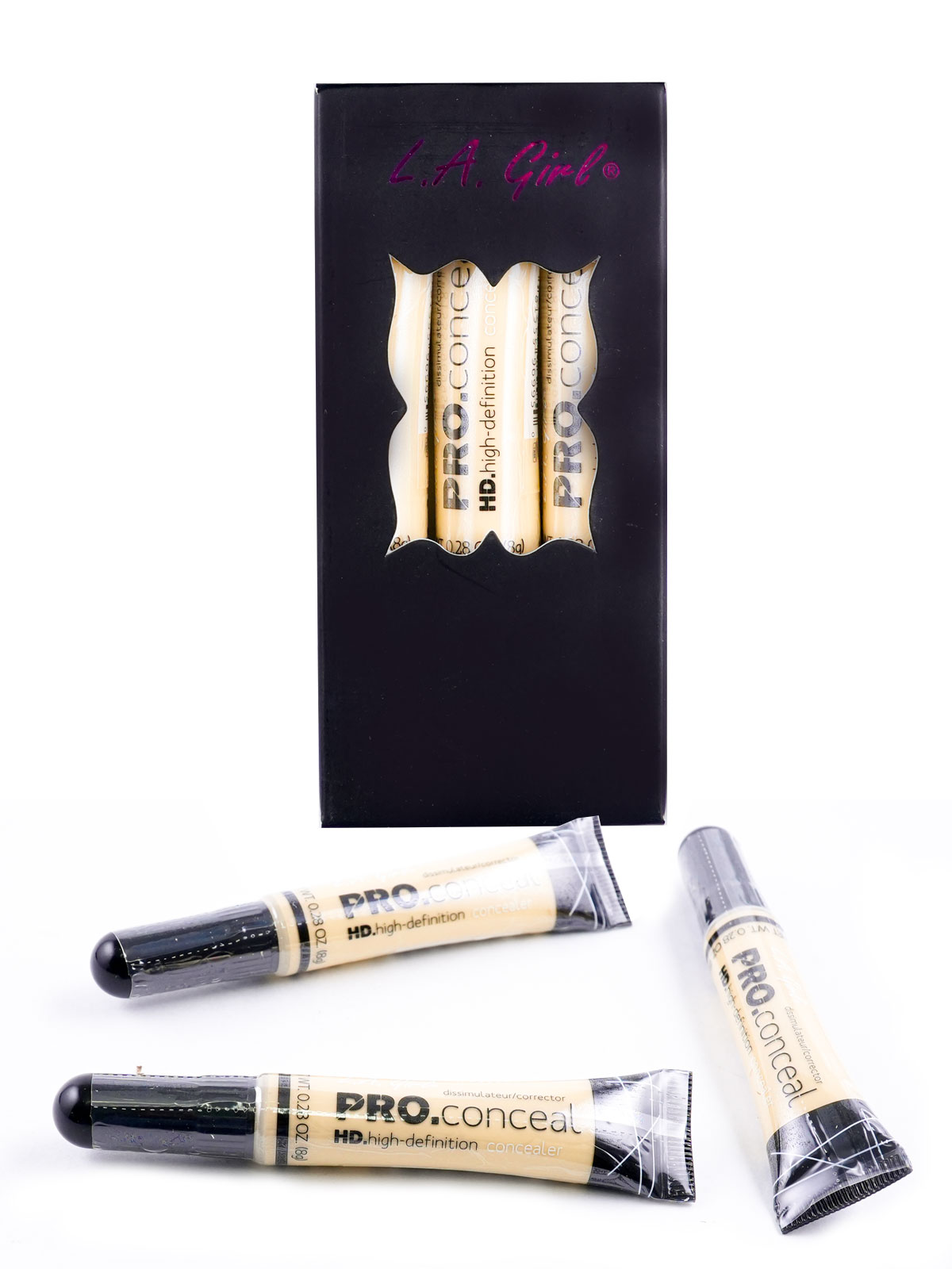 LA GIRL HD PRO CONCEAL (GC995, LIGHT YELLOW CORRECTOR) - 3 PCS/PK