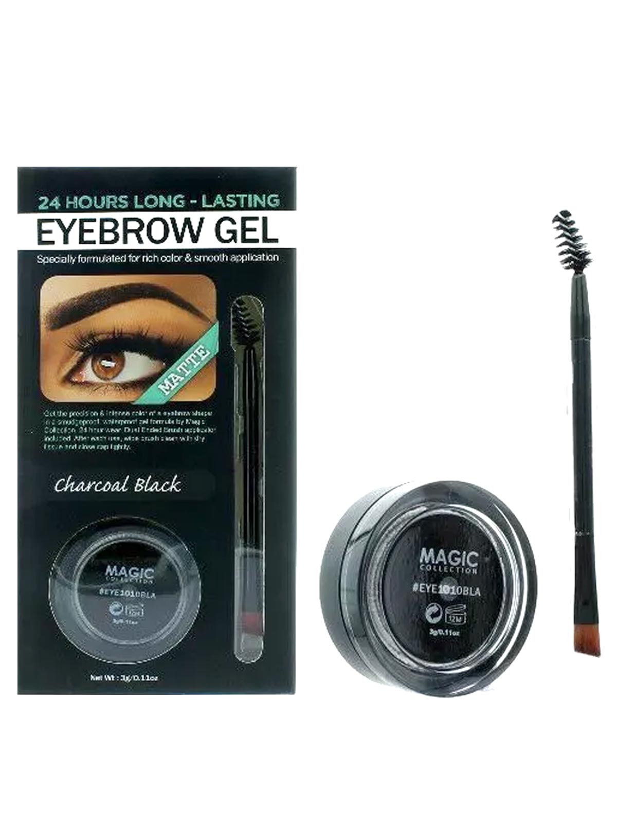 MAGIC #EYE1010BLA EYEBROW GEL BLACK (12PC/DS/12DS/CS)
