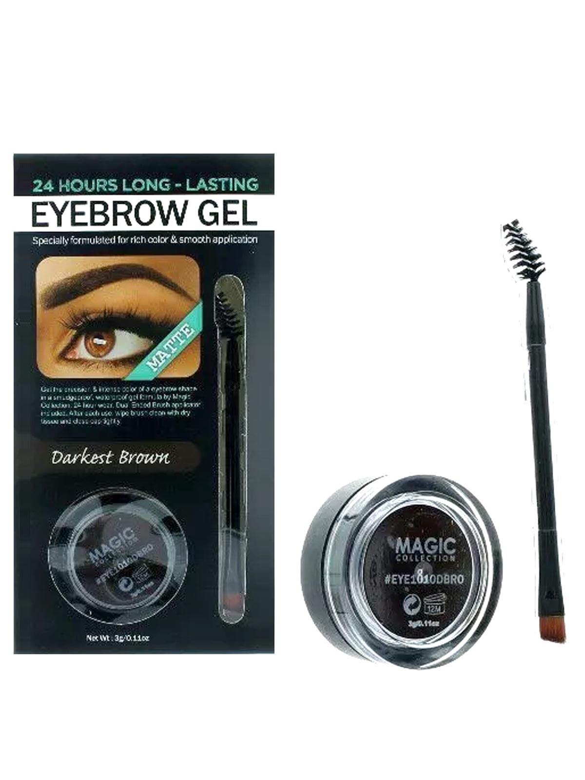 MAGIC #EYE1010DBRO EYEBROW GEL D.BROWN (12PC/DS/12DS/CS)