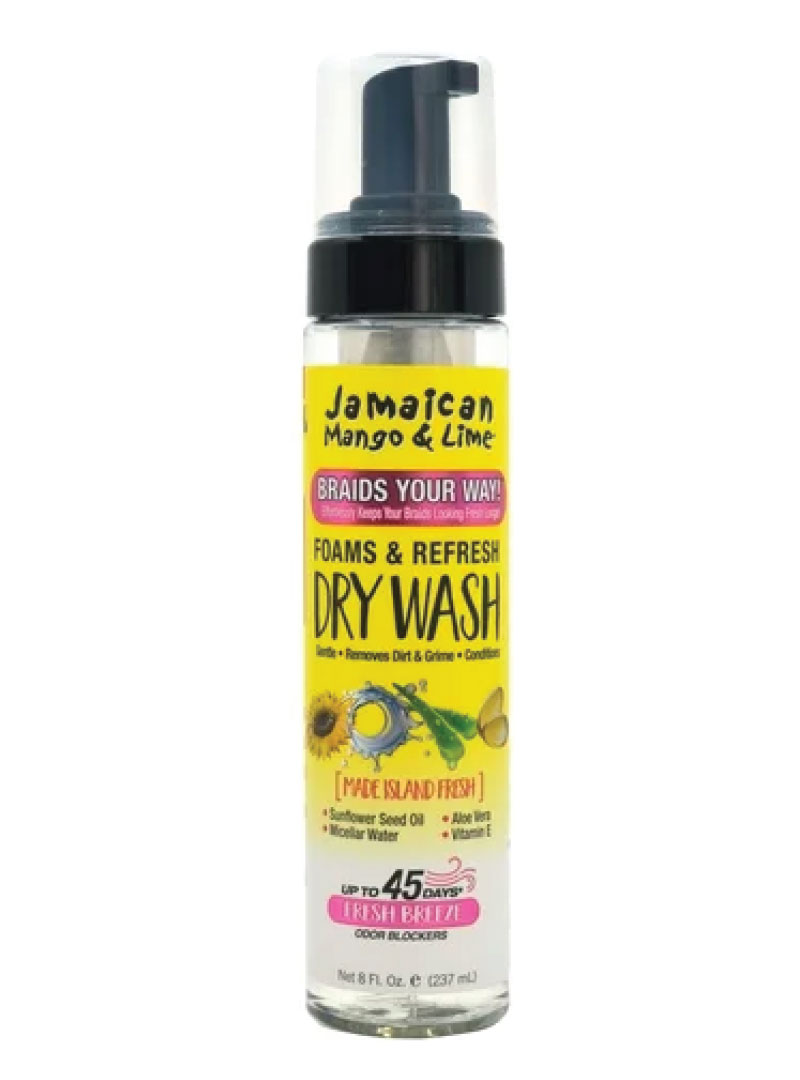 JAMAICAN MANGO&LIME #81018 FOAMS & REFRESH DRY WASH 8OZ (6PCS/BOX)