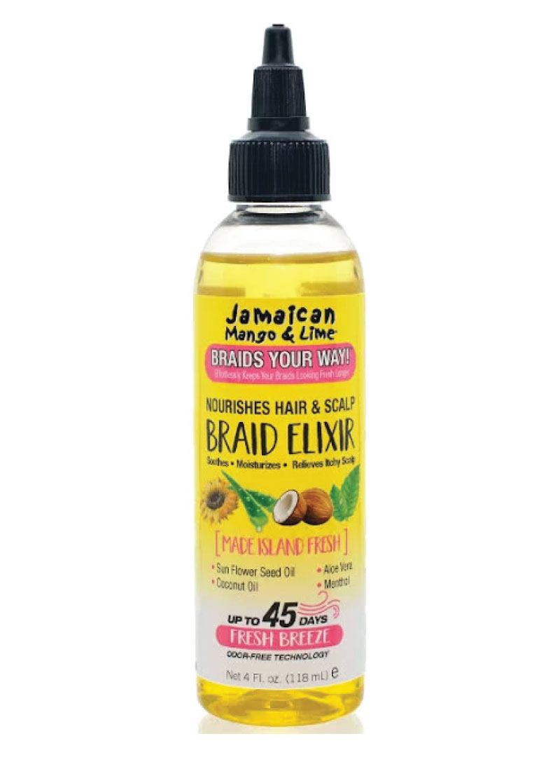JAMAICAN MANGO&LIME #81022 NOURISHES HAIR & SCALP BRAID ELIXIR 4OZ (6PCS/BOX)