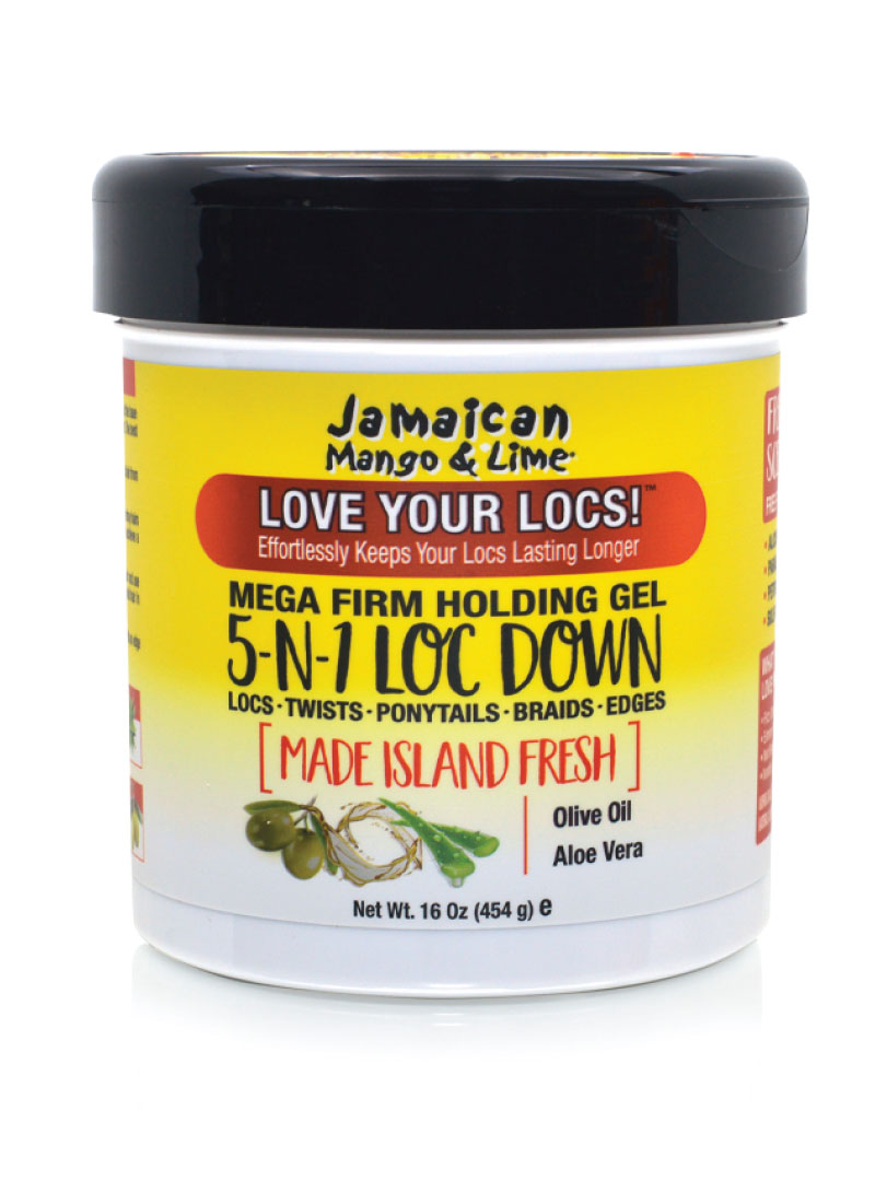 JAMAICAN MANGO&LIME #81034 MEGA FIRM HOLDING 5-IN-1 LOC DOWN 16OZ (6PCS/BOX)